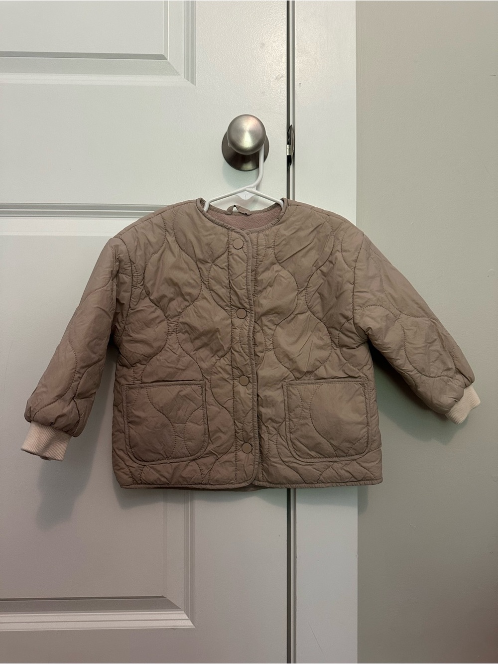 Zara Kids Quilted Thin Puffer Button Up Jacket